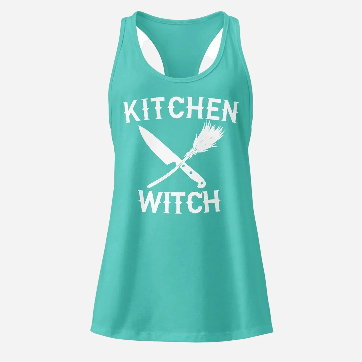Kitchen Witch Women’s Fitted Racerback Tank Top - Odd Chef