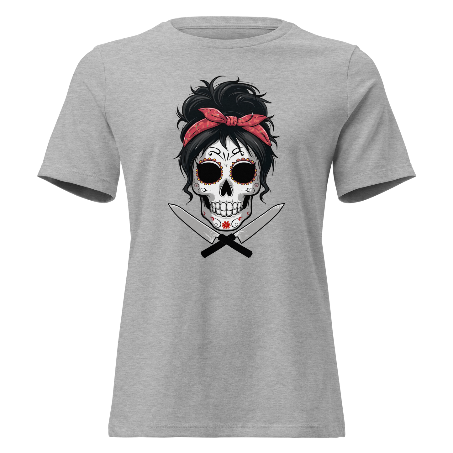 Sugar Skull Chef Women's Relaxed T-Shirt
