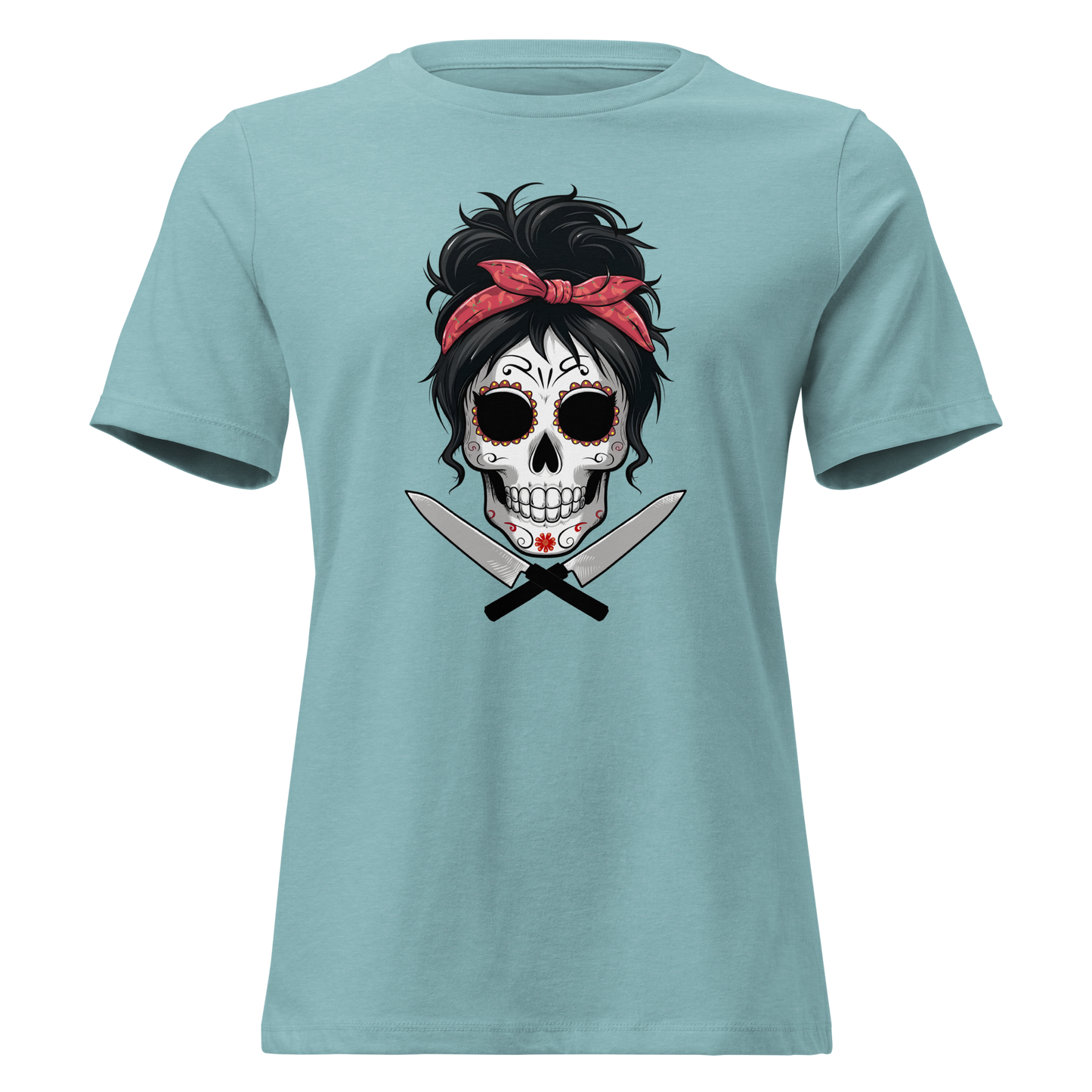 Sugar Skull Chef Women's Relaxed T-Shirt