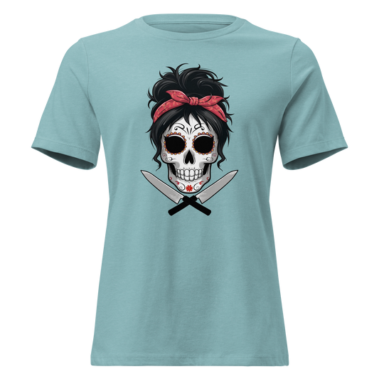 Sugar Skull Chef Women's Relaxed Tee