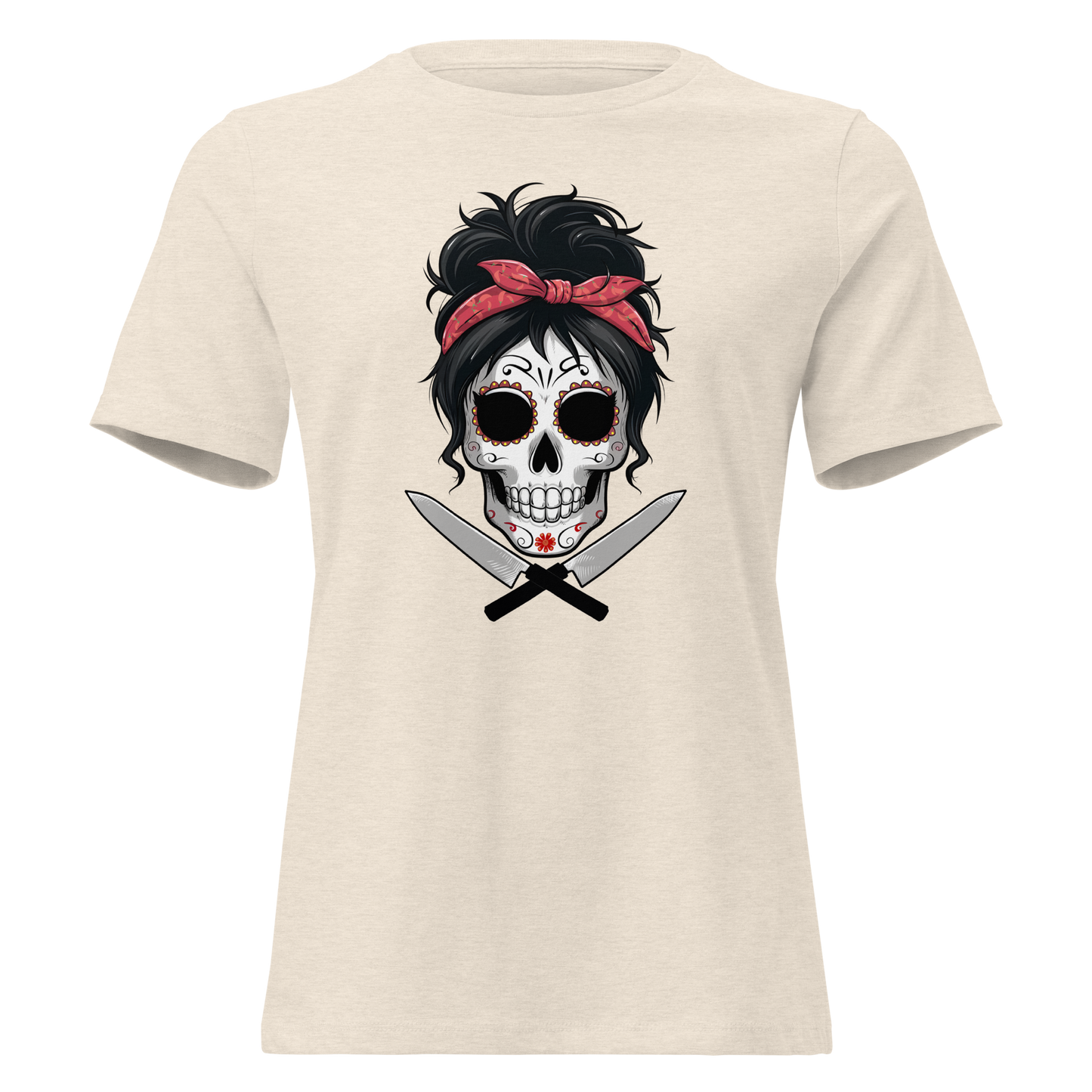 Sugar Skull Chef Women's Relaxed T-Shirt