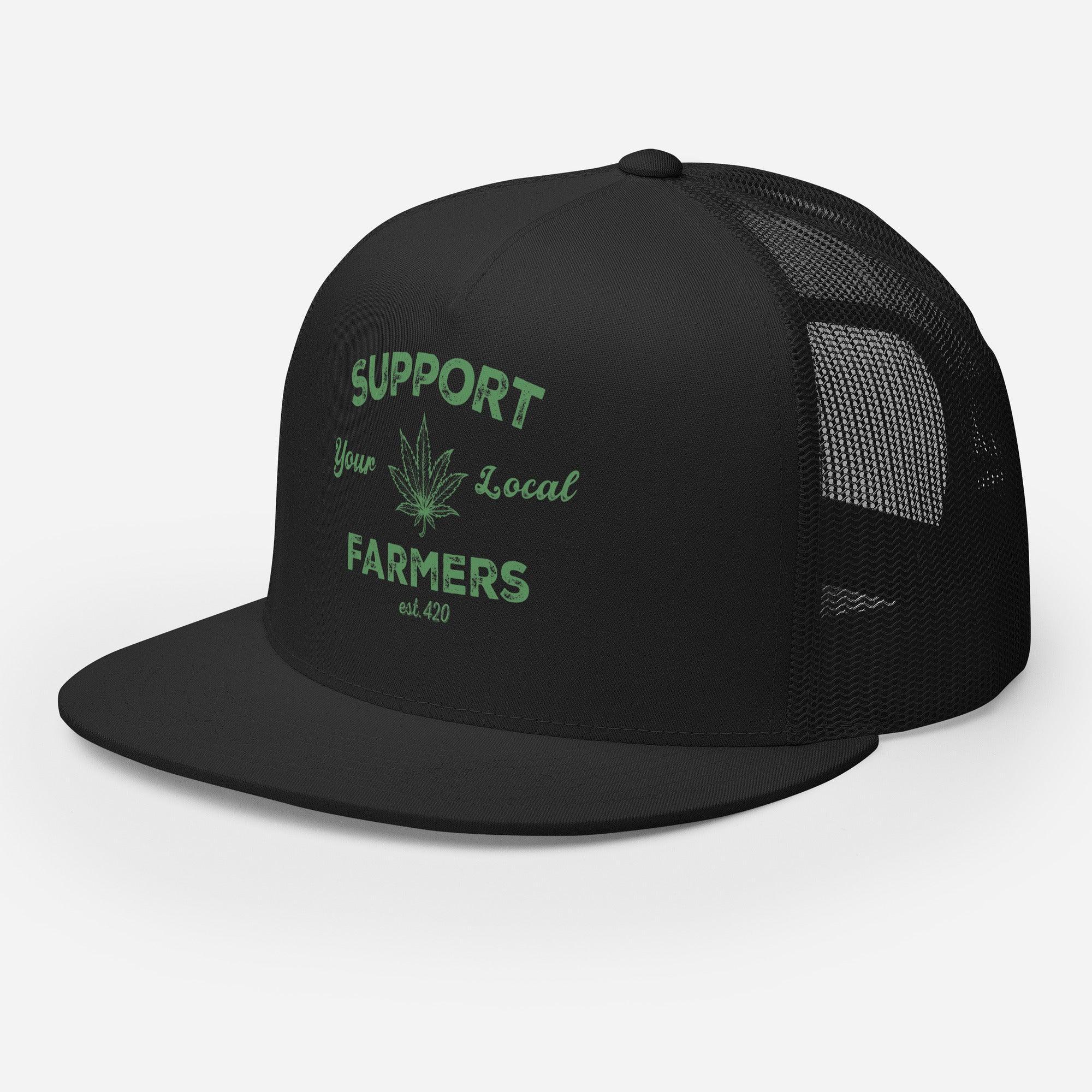 Support Local Farmers 420 FLAT BILL Hat - Odd Chef