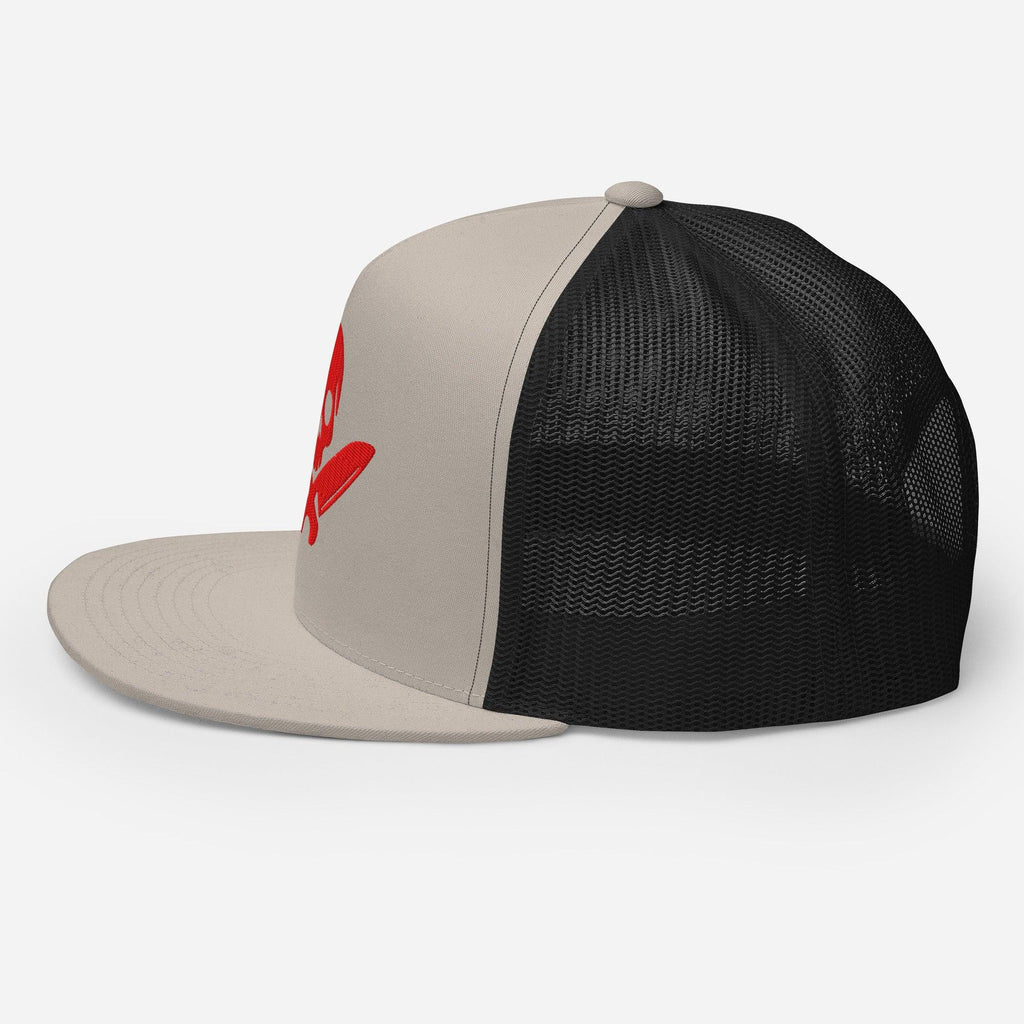 Chef Skull FLAT BILL Hat [Embroidered]