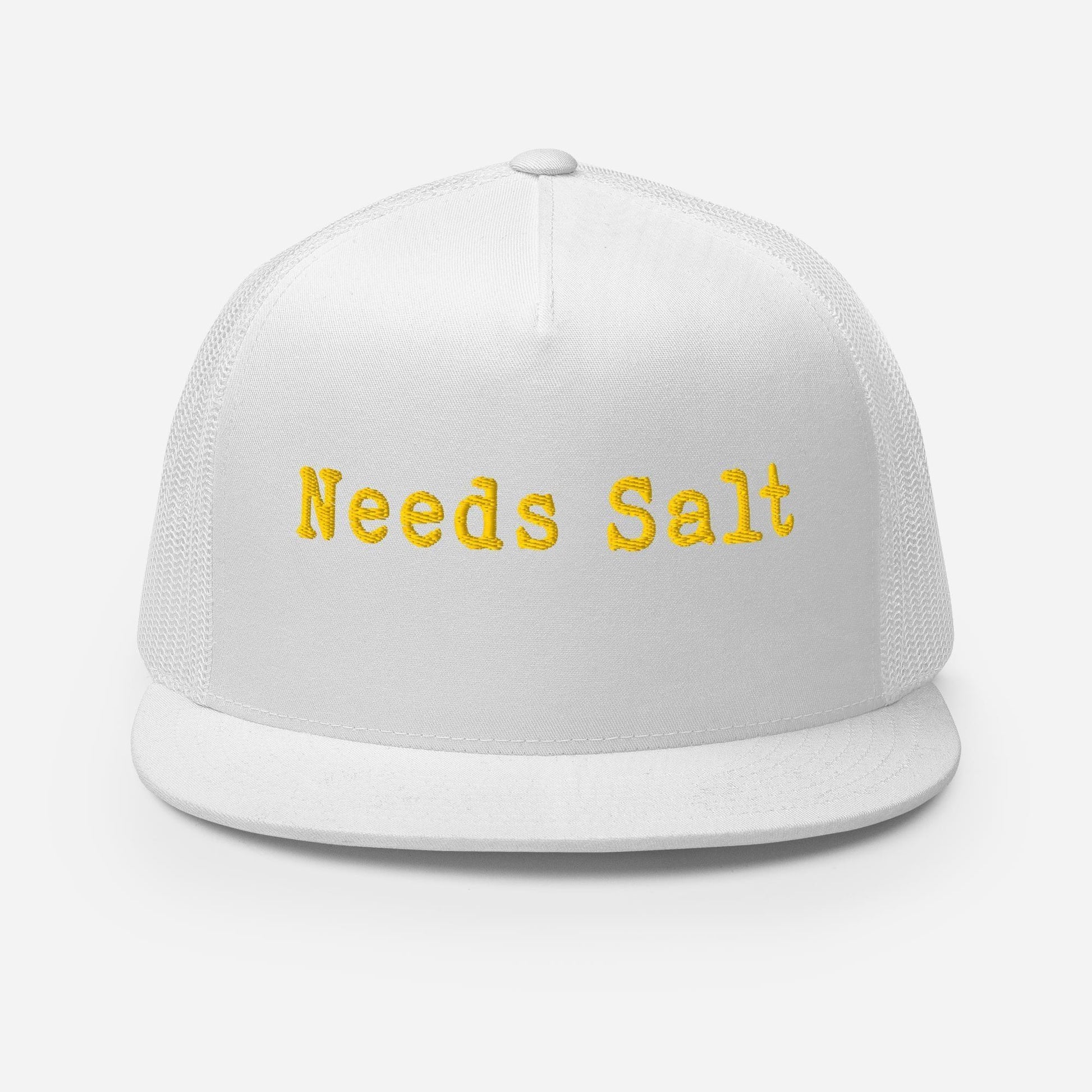 Needs Salt FLAT BILL Hat [Embroidered] - Odd Chef