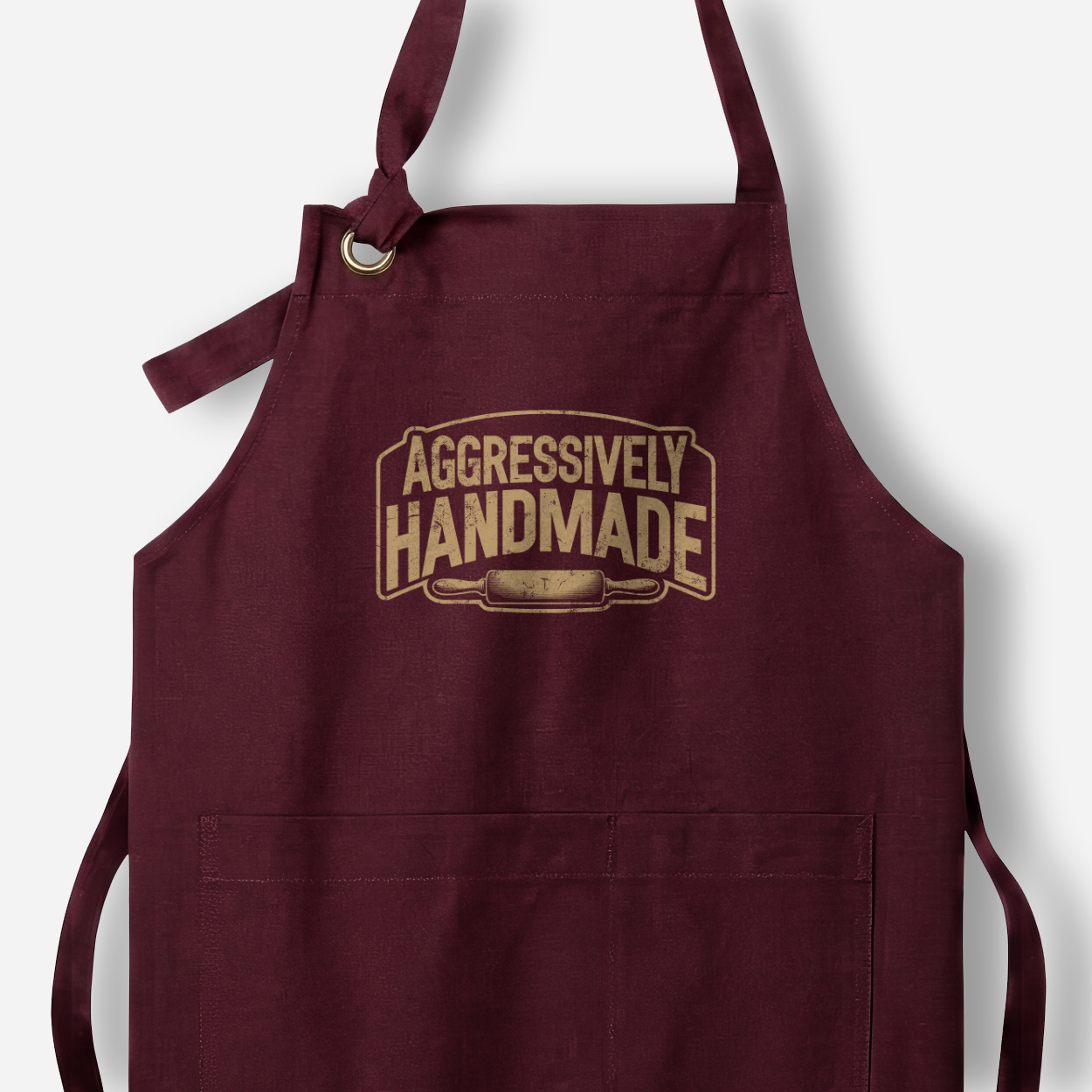 Signature Aggressively Hand Made Apron