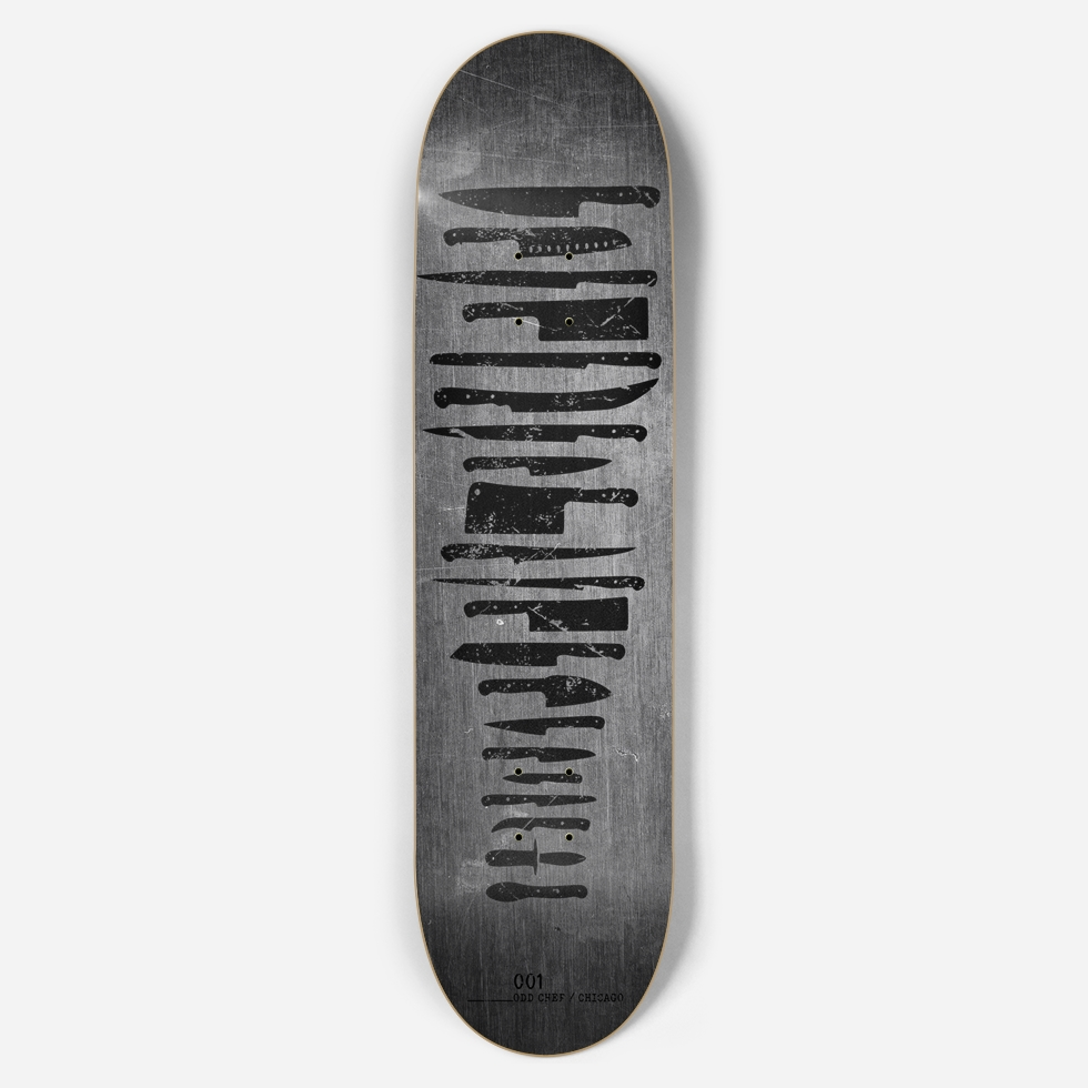 Chef Knives Skateboard Deck