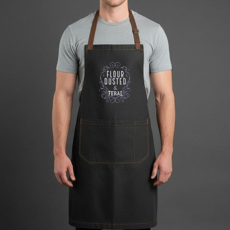 Flour Dusted Text Design Apron