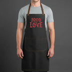 Food is Love in Red Apron