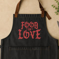 Food is Love in Red Apron