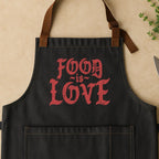 Food is Love in Red Apron