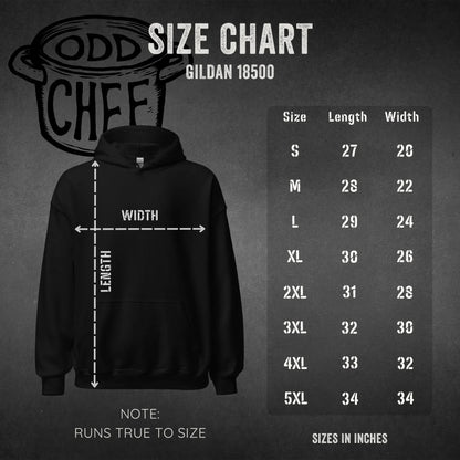 Official Edition Bone-White Skull & Crossed Knives Unisex Hoodie - Odd Chef