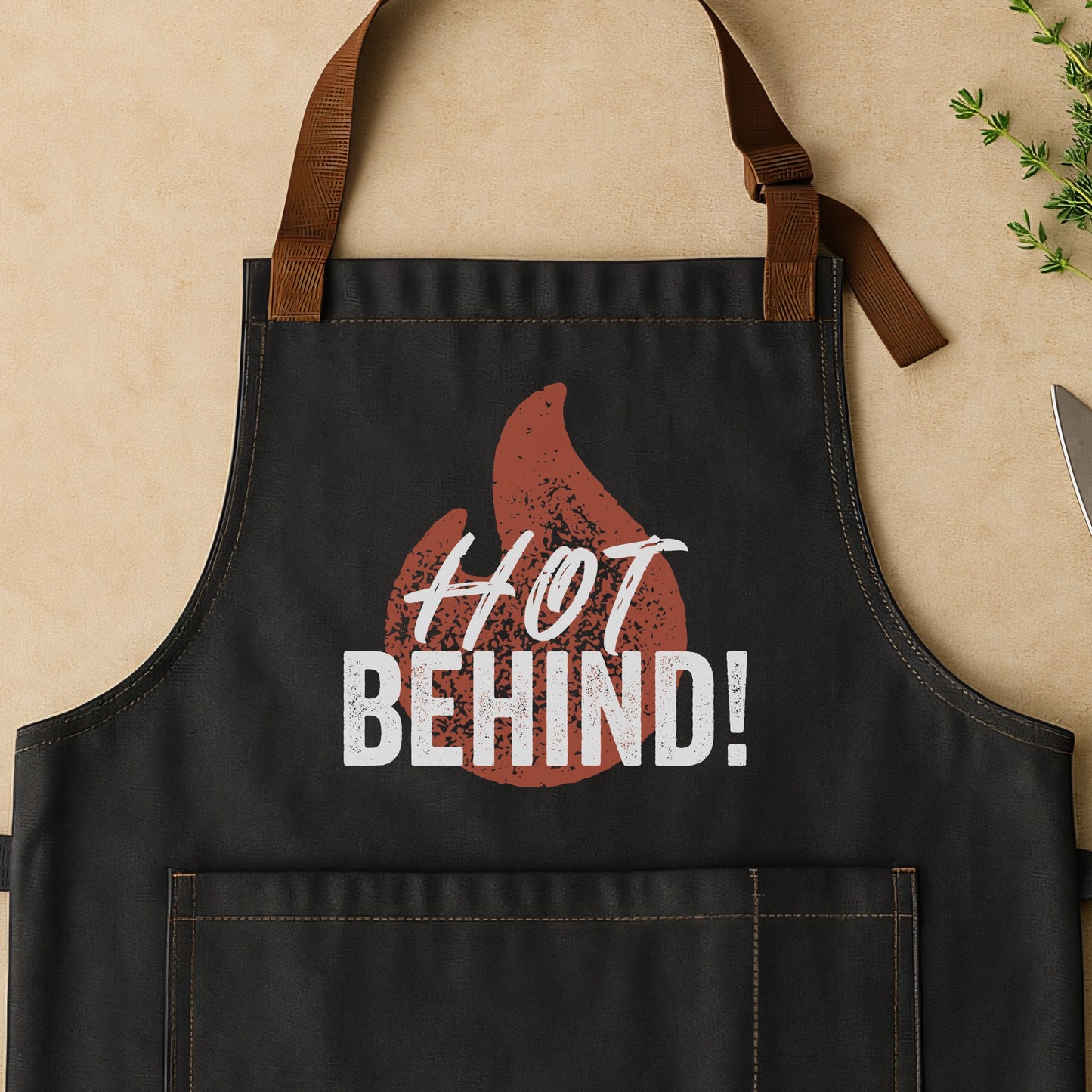HOT BEHIND APRON
