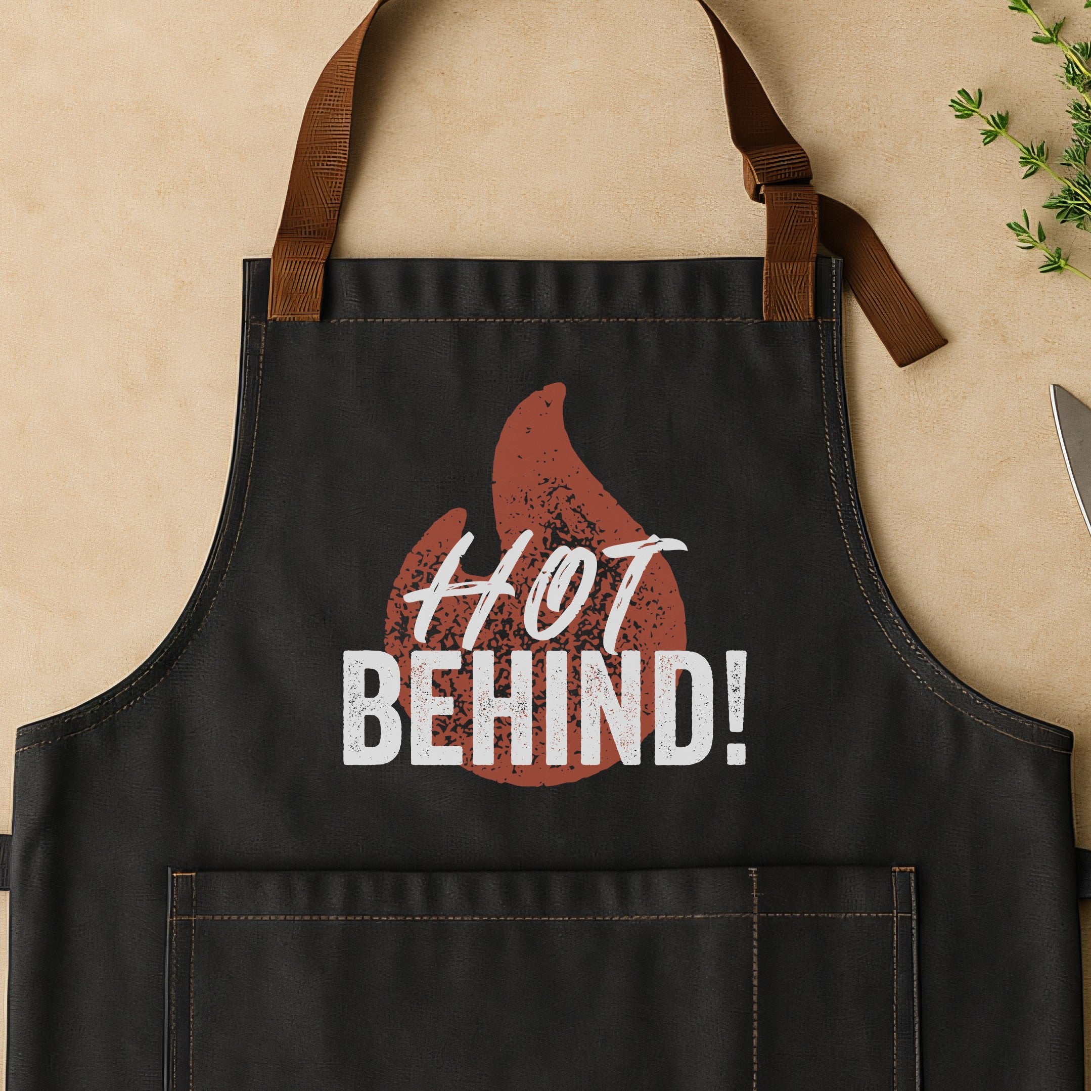 HOT BEHIND APRON