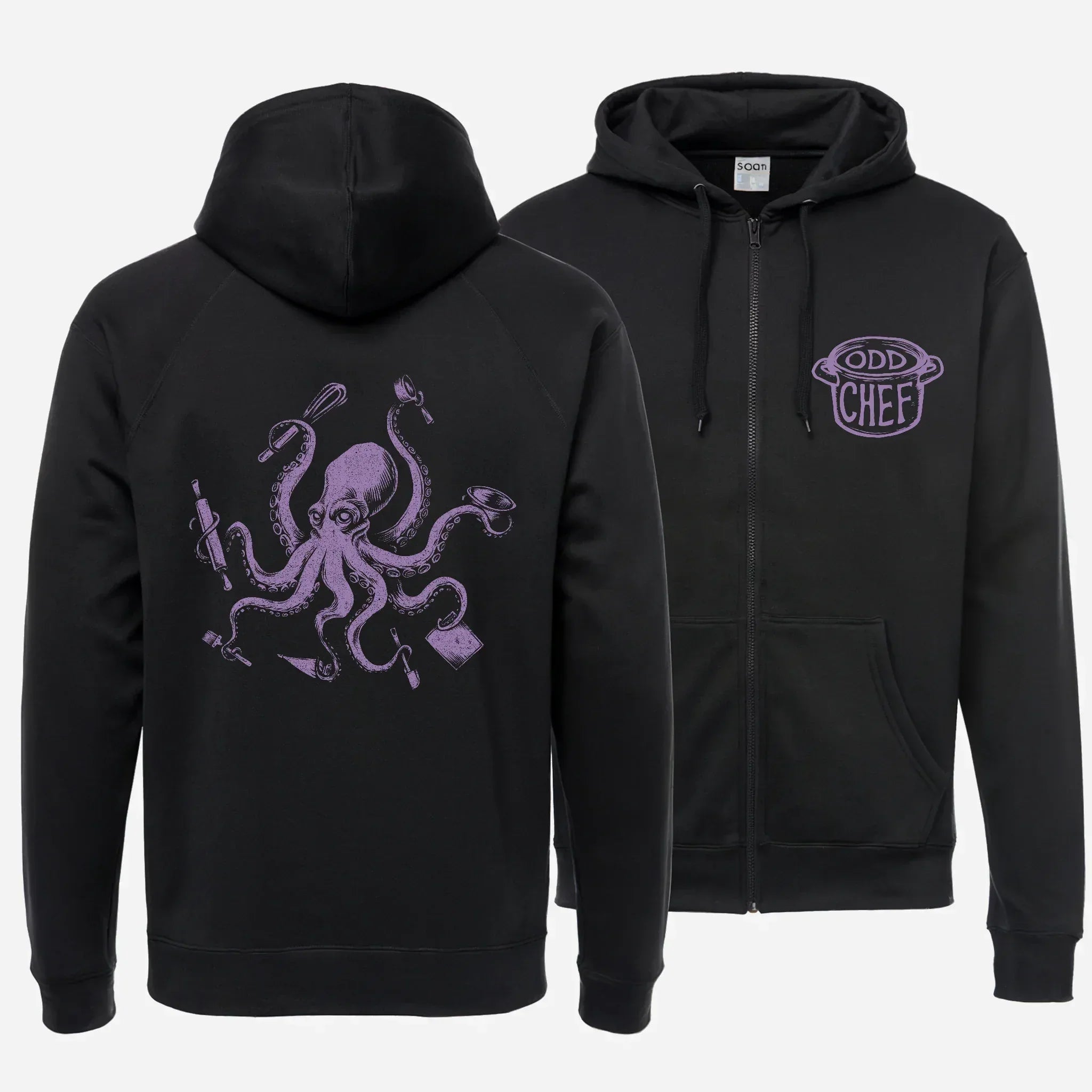 Octo Baker Unisex heavy blend zip hoodie - Odd Chef