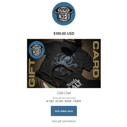 Odd Chef Shop Gift Card - Odd Chef