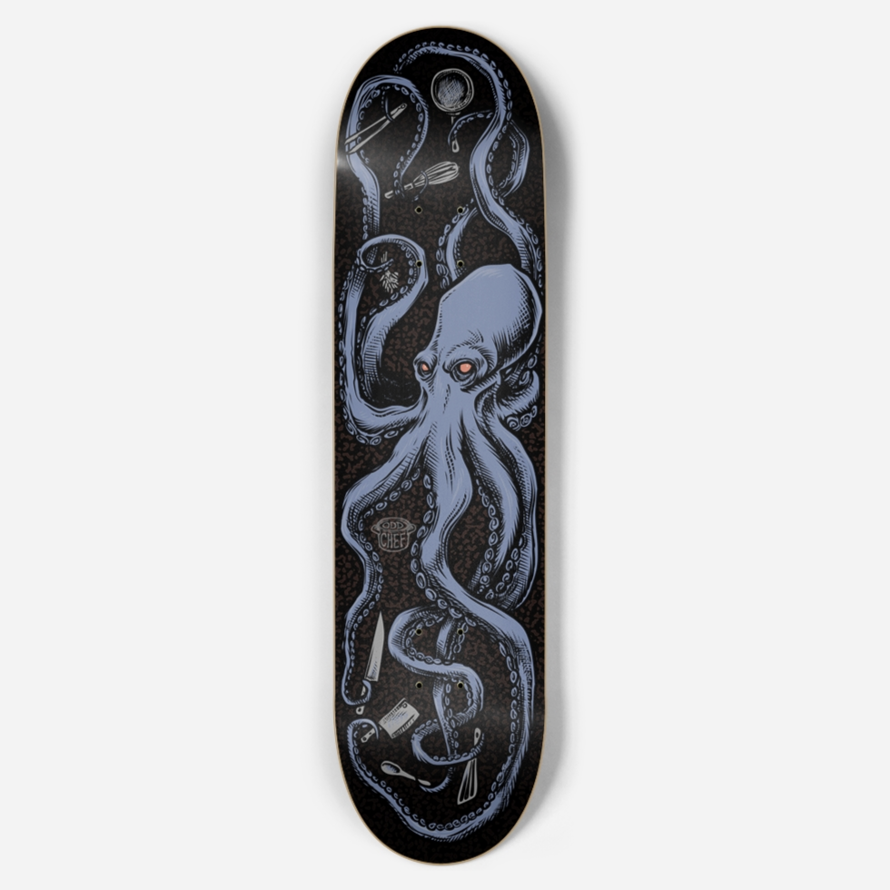 Octo-Chef Skateboard Deck