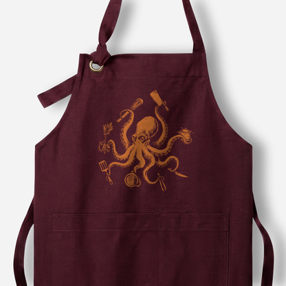 Signature Orange Octo-chef Apron