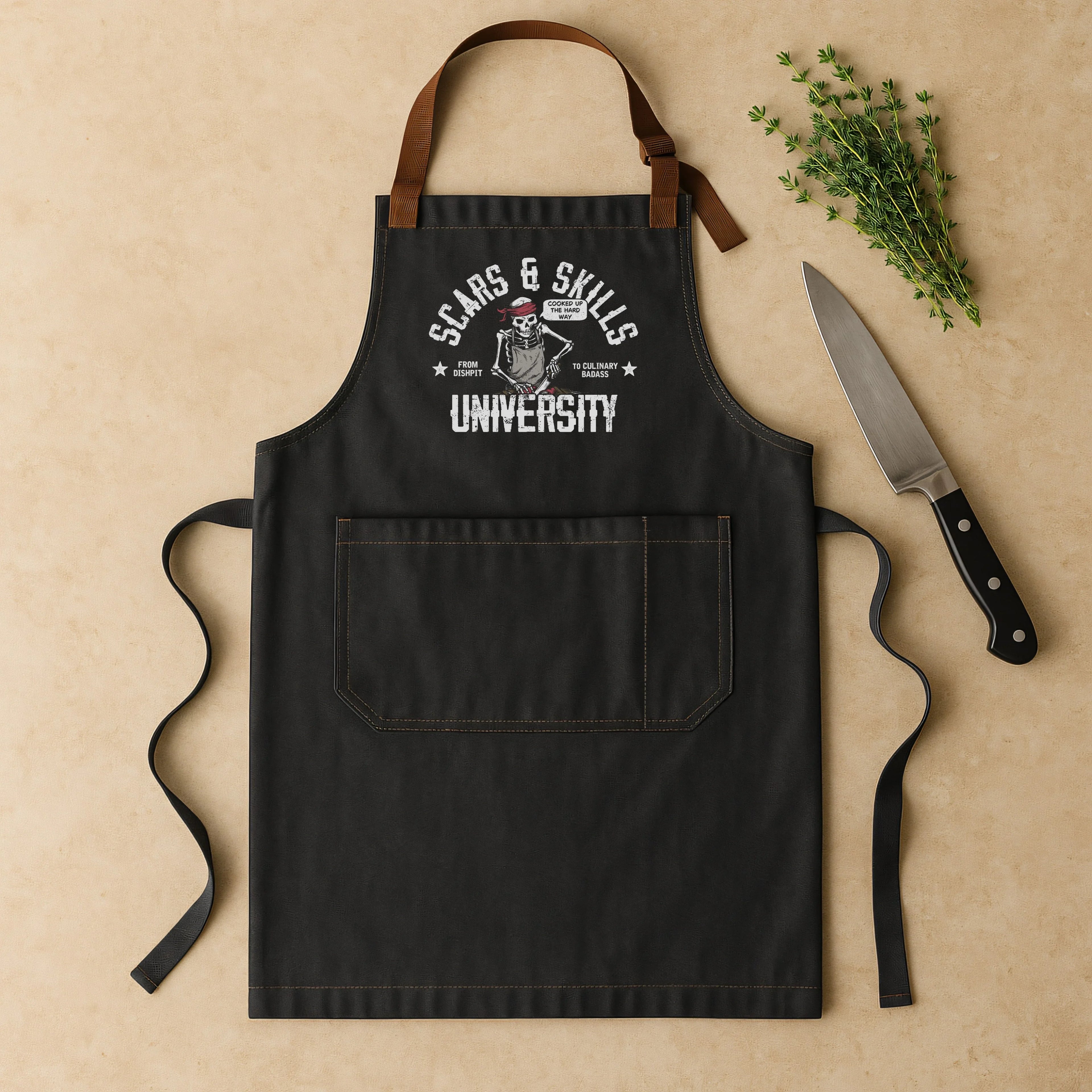 Scars & Skills Apron - Odd Chef
