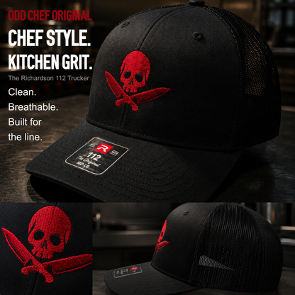Chef Skull Snapback Trucker Hat