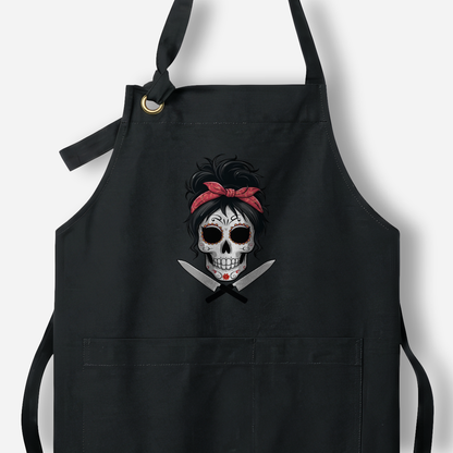 Signature Sugar Skull Chef Apron