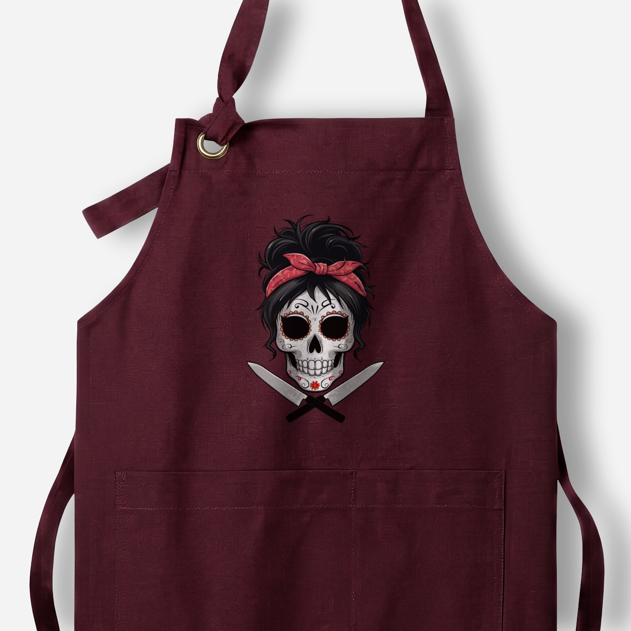 Signature Sugar Skull Chef Apron