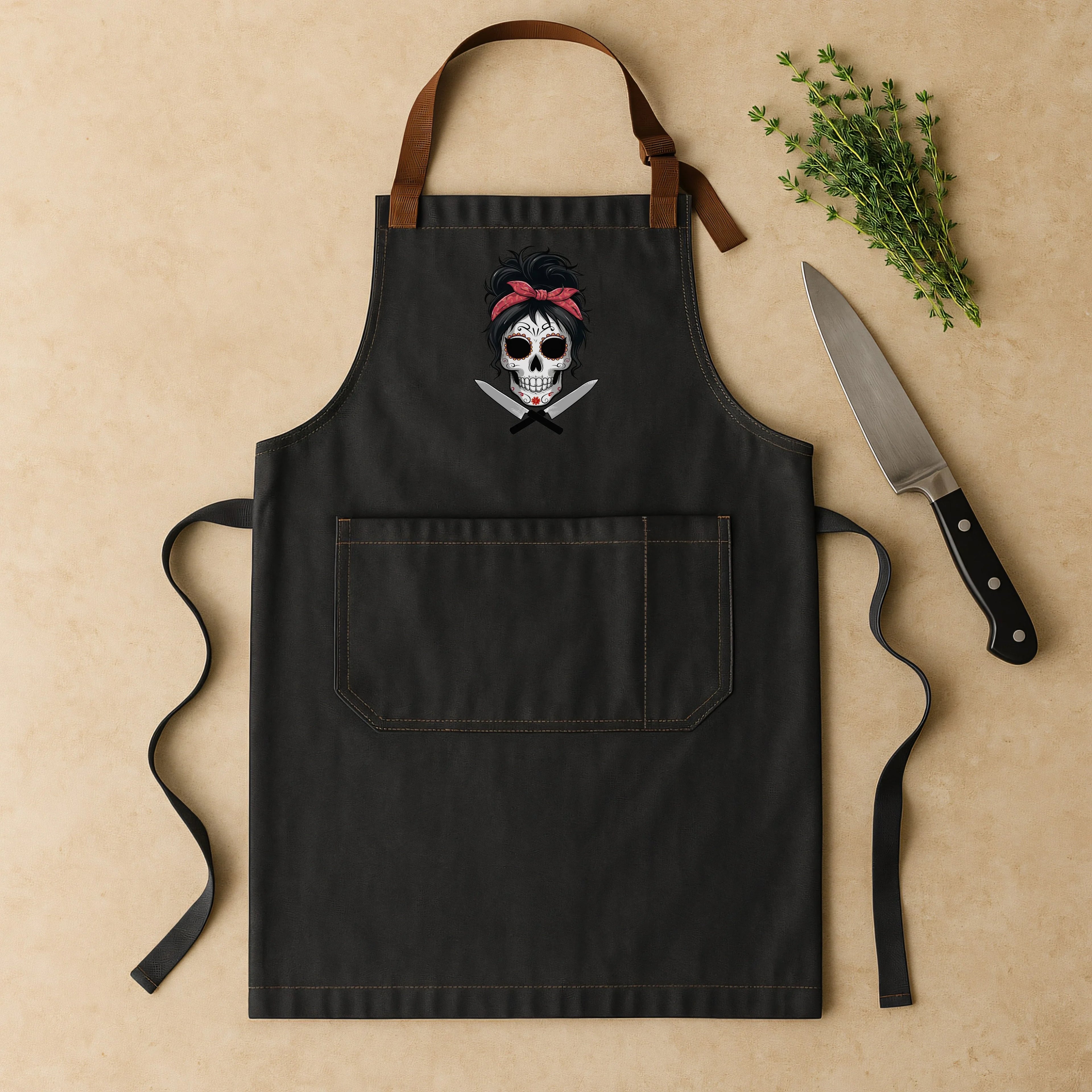 Sugar Skull Chef Apron - Odd Chef