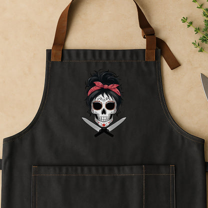 Sugar Skull Chef Apron