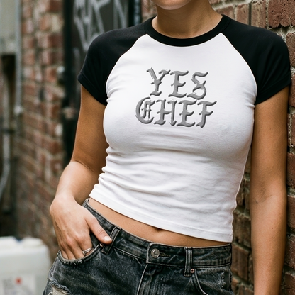 Yes Chef Women’s raglan baby tee