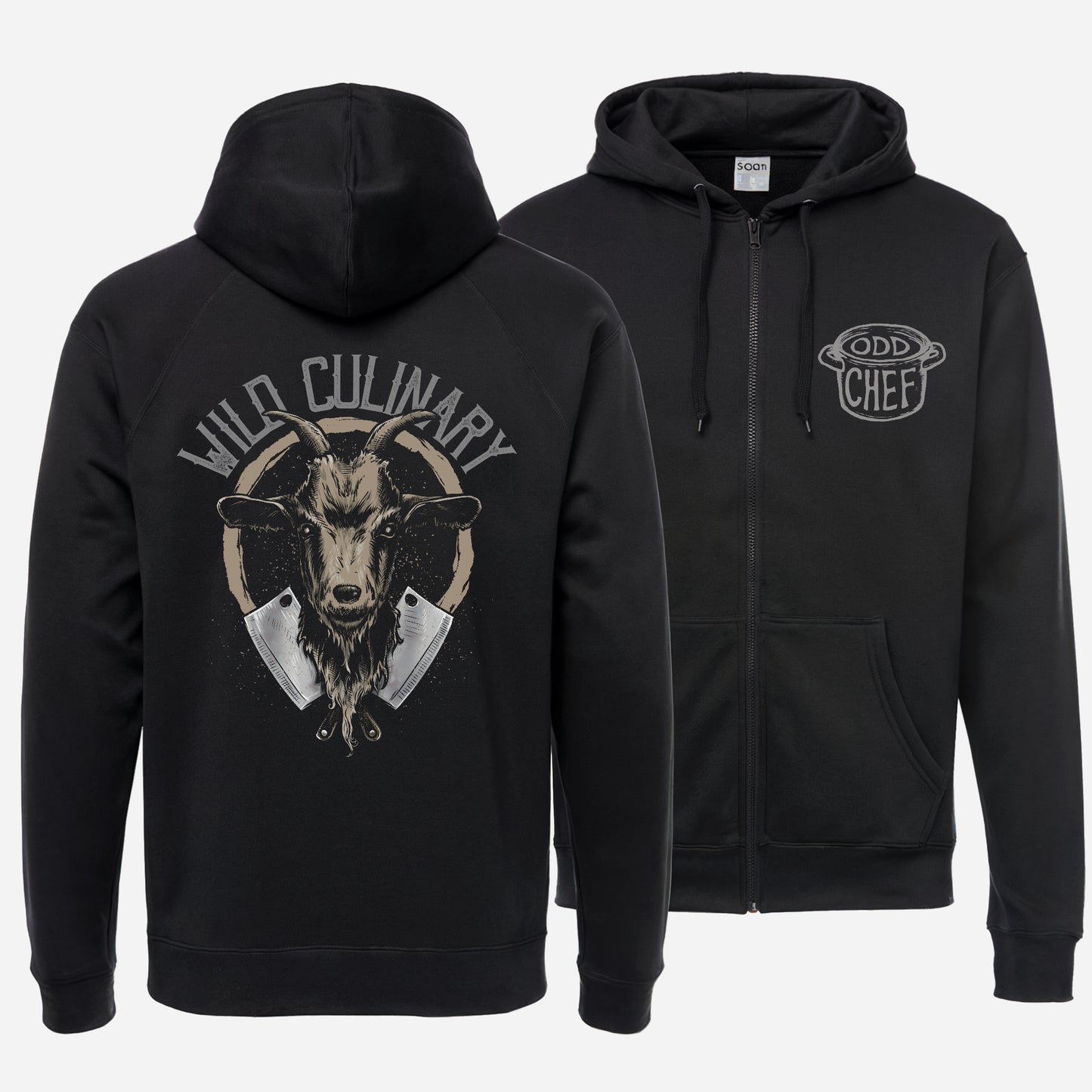 Wild Culinary Goat Unisex heavy blend zip hoodie