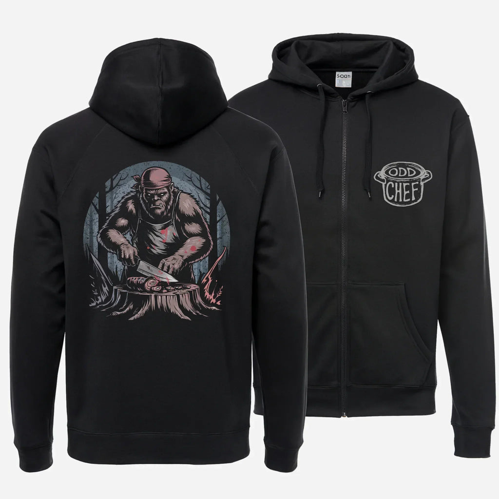 Bigfoot Chef Unisex heavy blend zip hoodie - Odd Chef