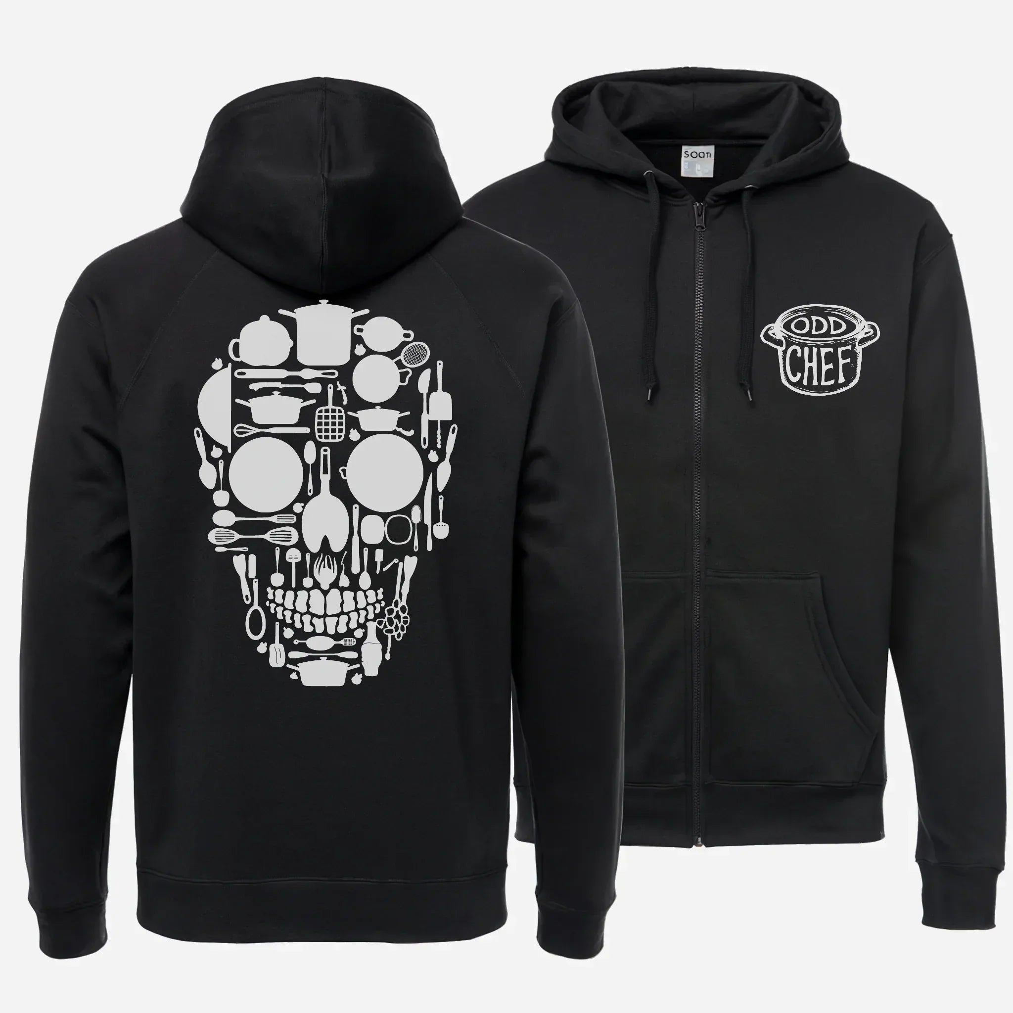 Skull Kitchen Unisex heavy blend zip hoodie - Odd Chef