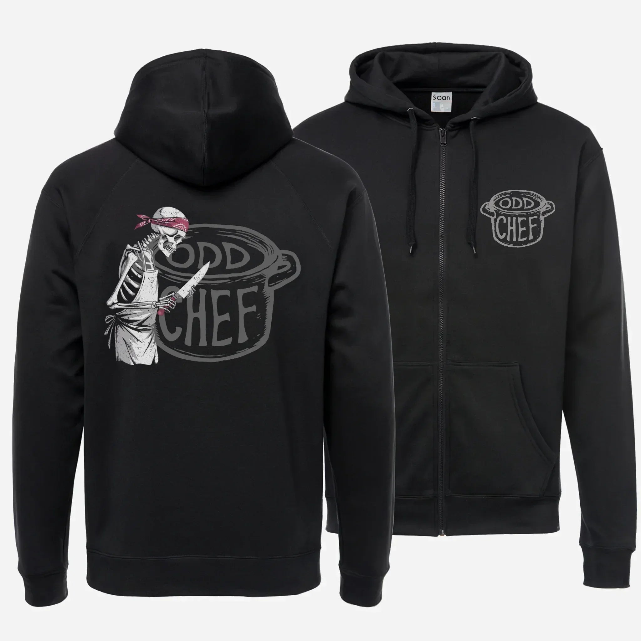 Odd Chef Official Unisex heavy blend zip hoodie - Odd Chef