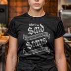 What's Said In The Walk-In Medieval Unisex Tee - Odd Chef