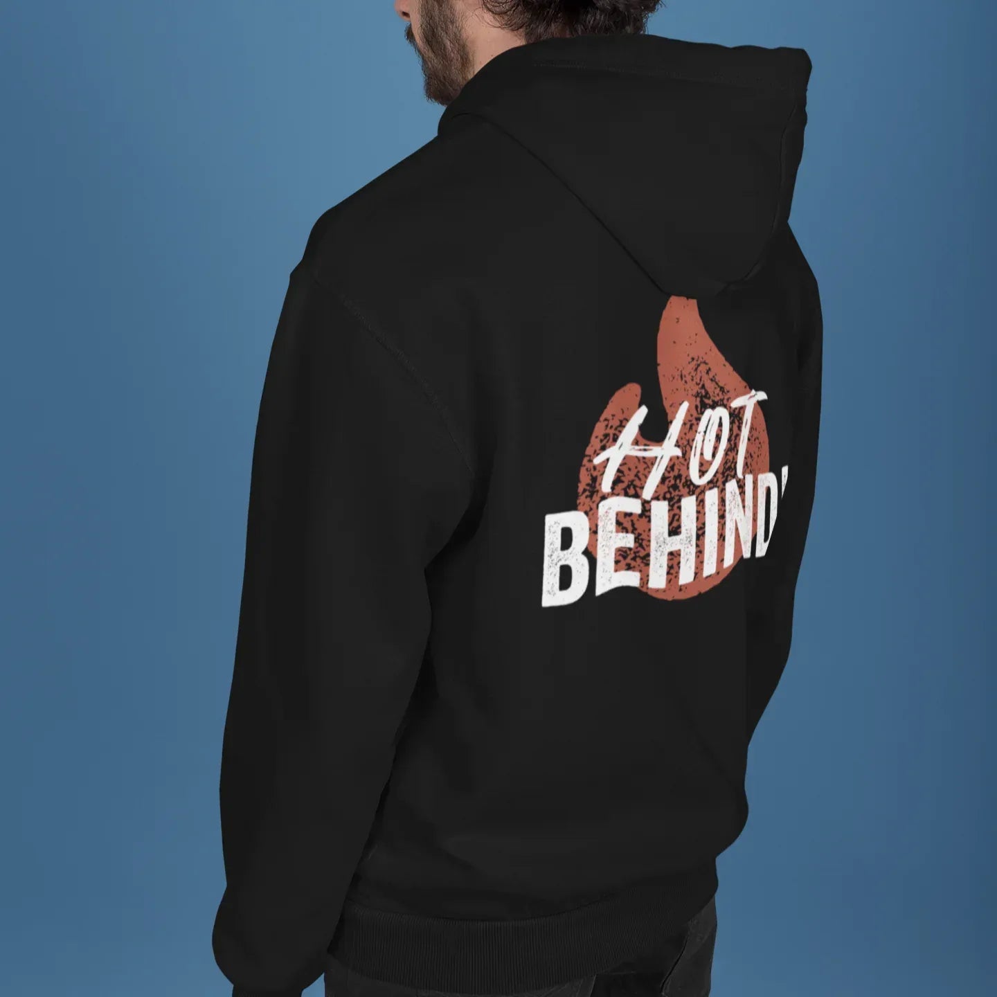Hot Behind Unisex Hoodie Back-Print - Odd Chef