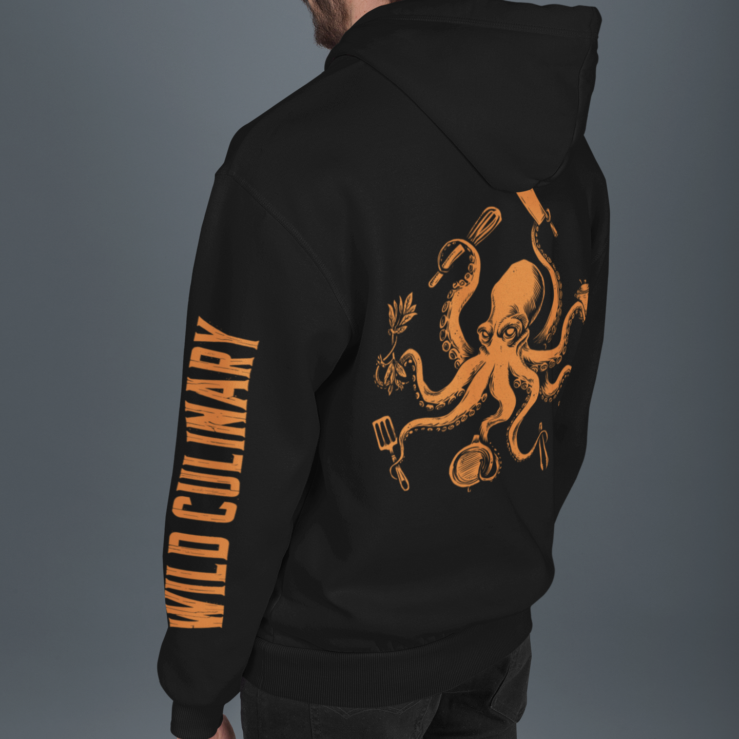 Official Edition Chef Octopus Orange Unisex Hoodie