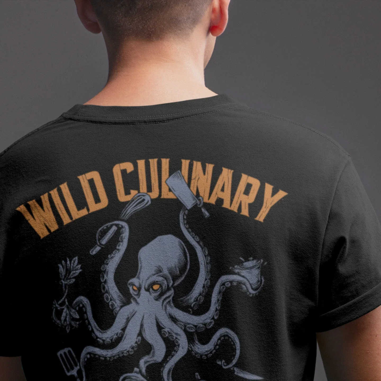 Official BACK PRINT Wild Culinary-Octo Chef Unisex Tee - Odd Chef