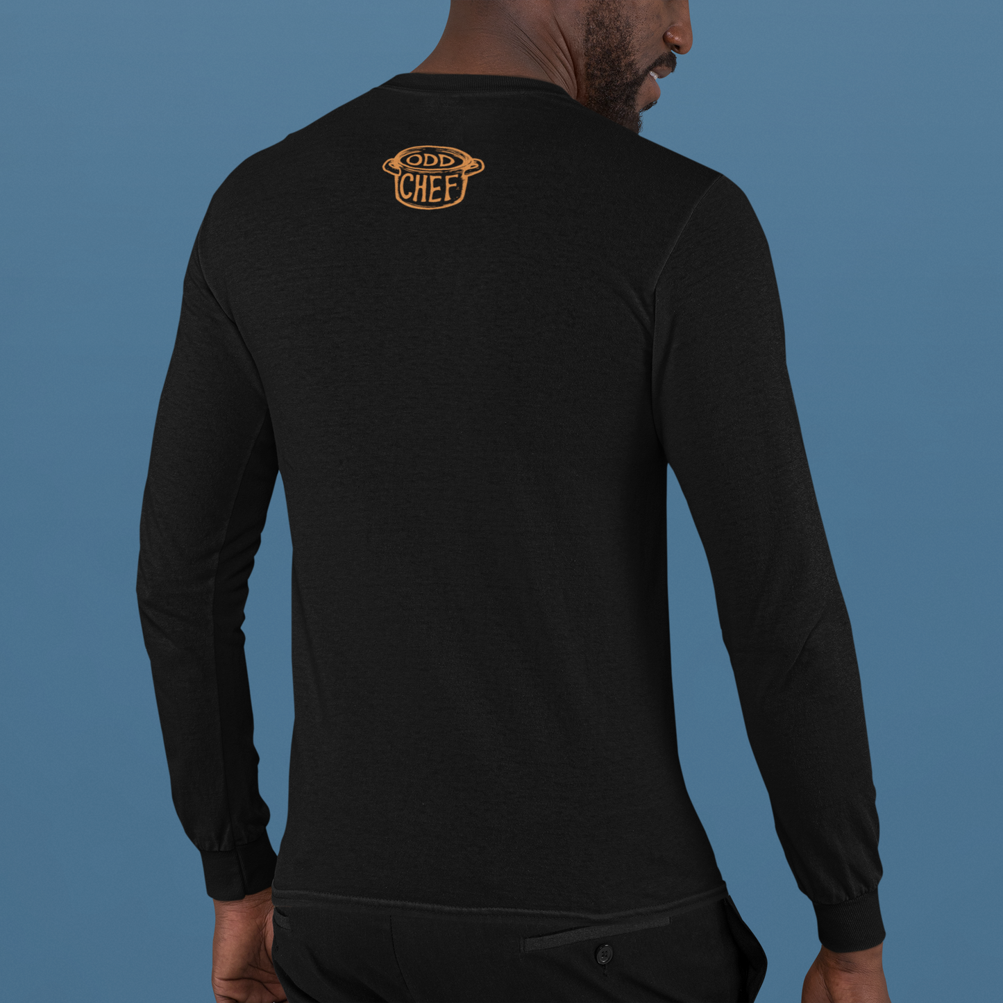 Octopus Chef Orange Unisex Long Sleeve Tee