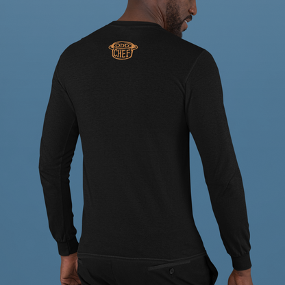 Octopus Chef Orange Unisex Long Sleeve Tee