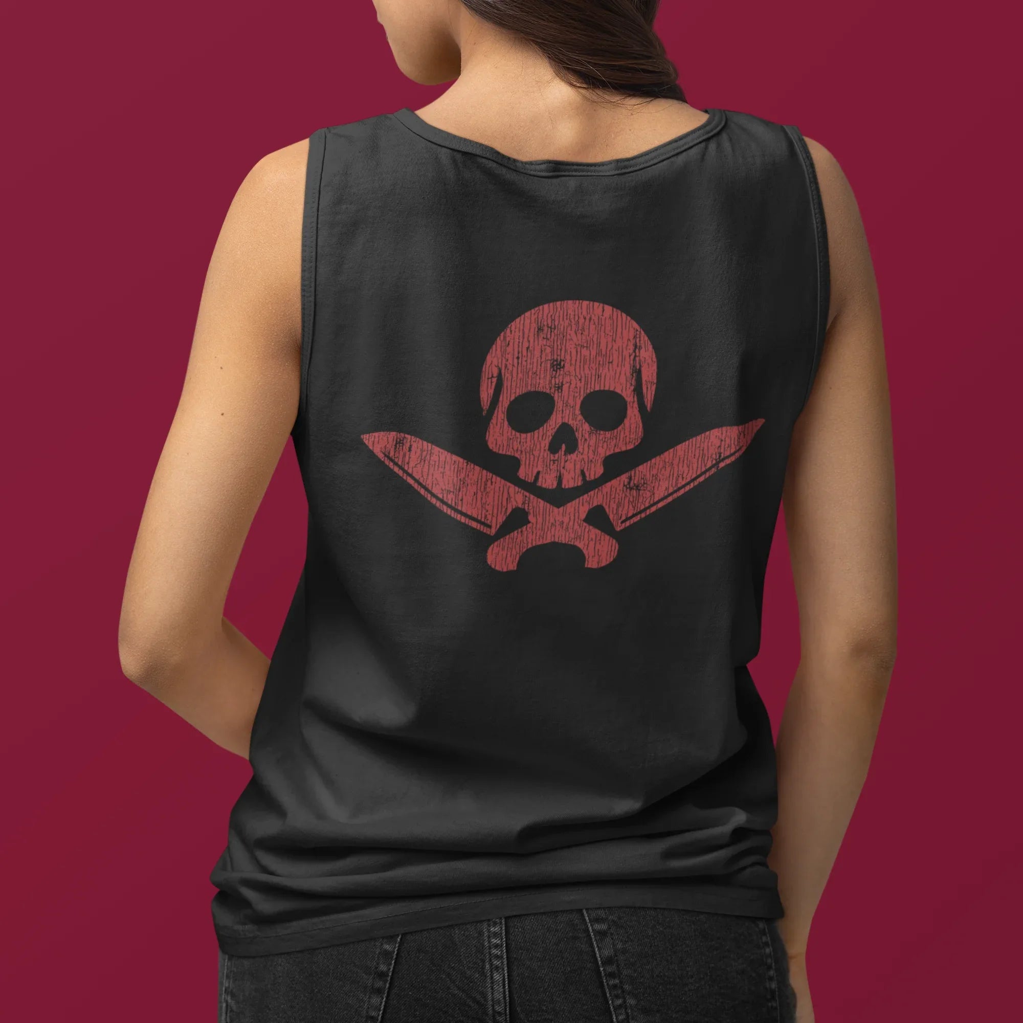 Odd Chef Skull BACK PRINT Premium Unisex tank