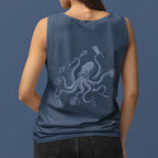 Chef Octopus BACK PRINT Premium Unisex tank