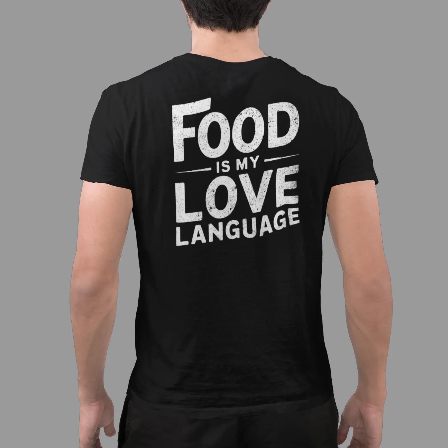 BACK PRINT Food Is My Love Language Unisex Tee - Odd Chef