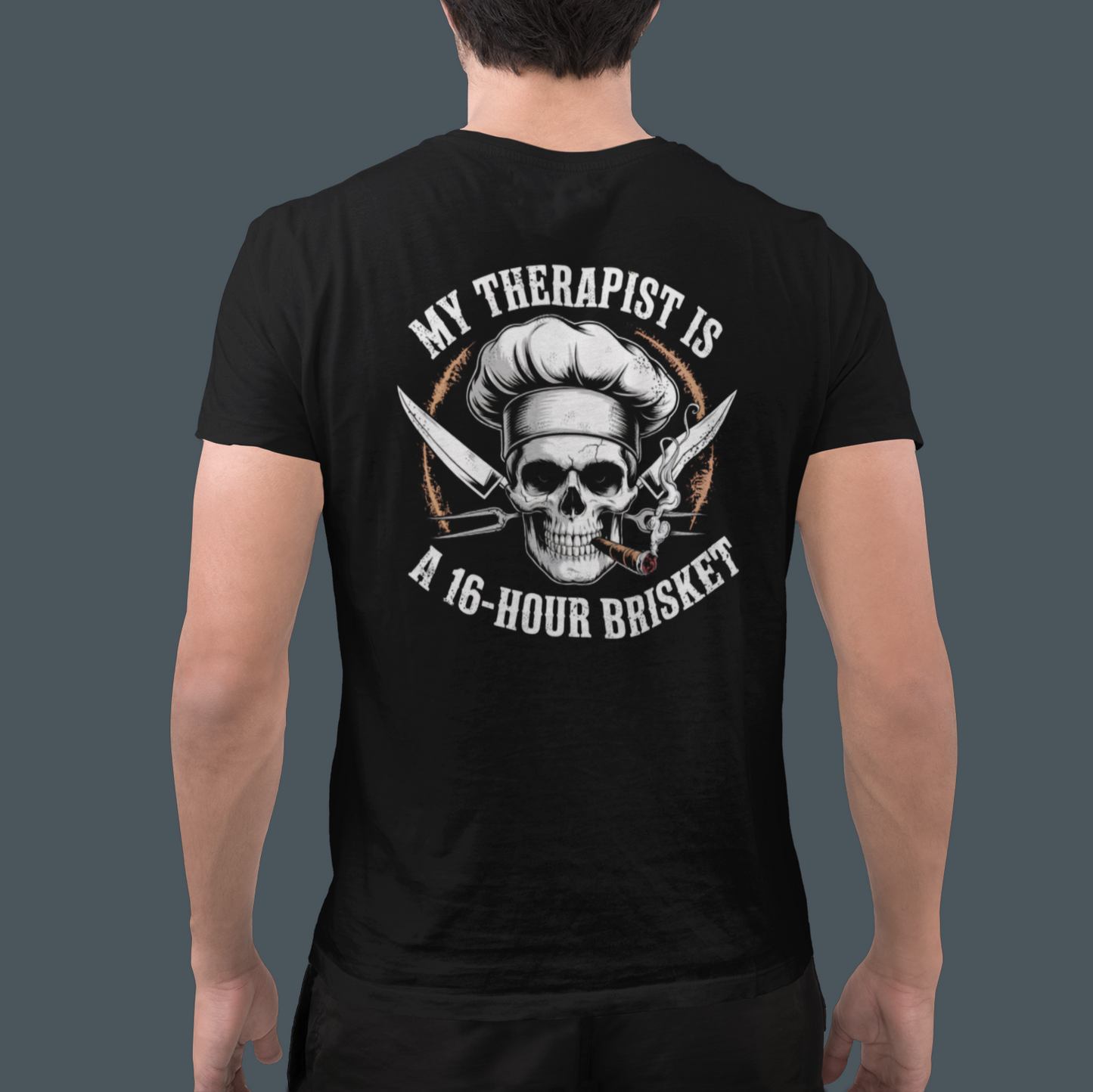 BACK PRINT Brisket Therapy Unisex Tee