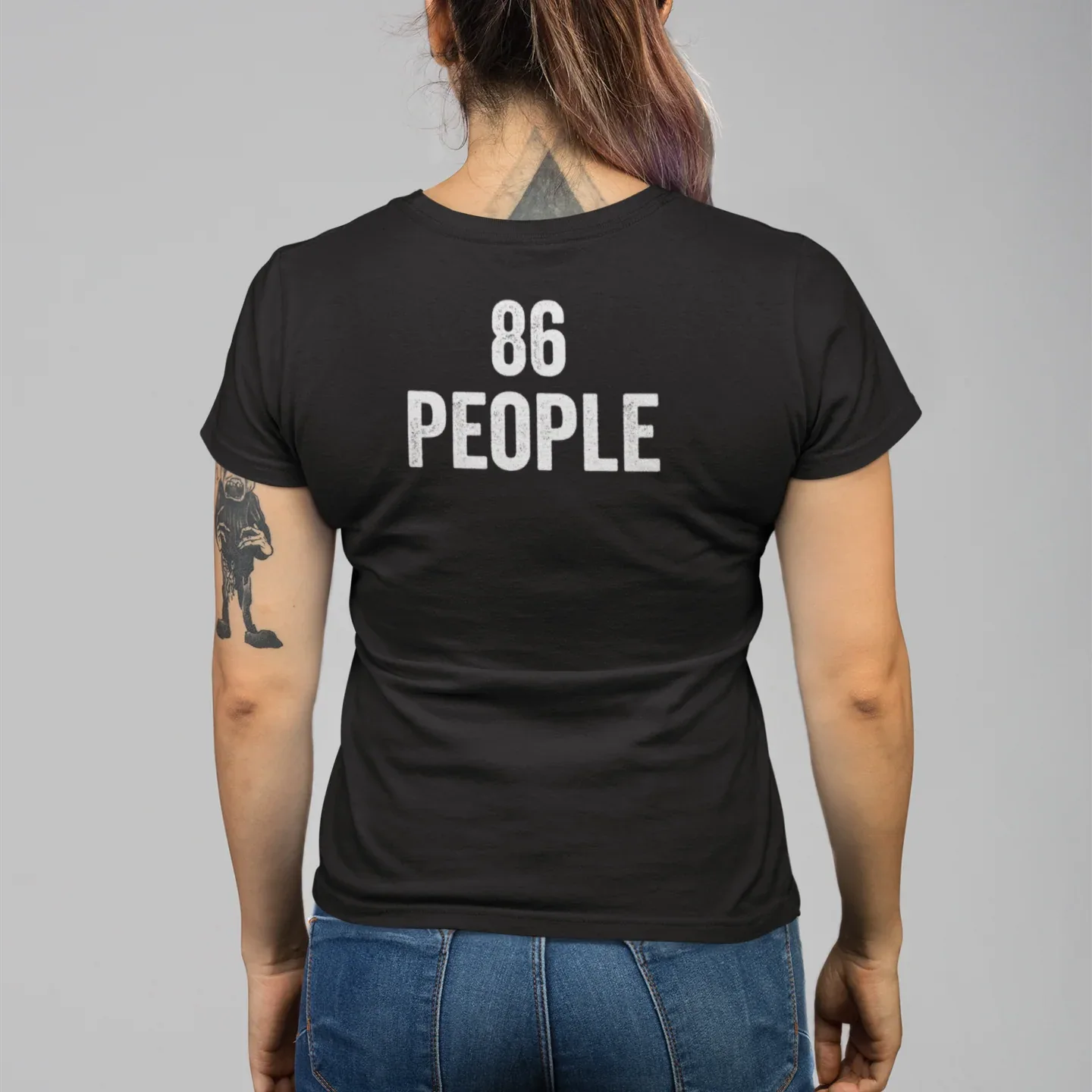 BACK PRINT 86 People Unisex Tee - Odd Chef