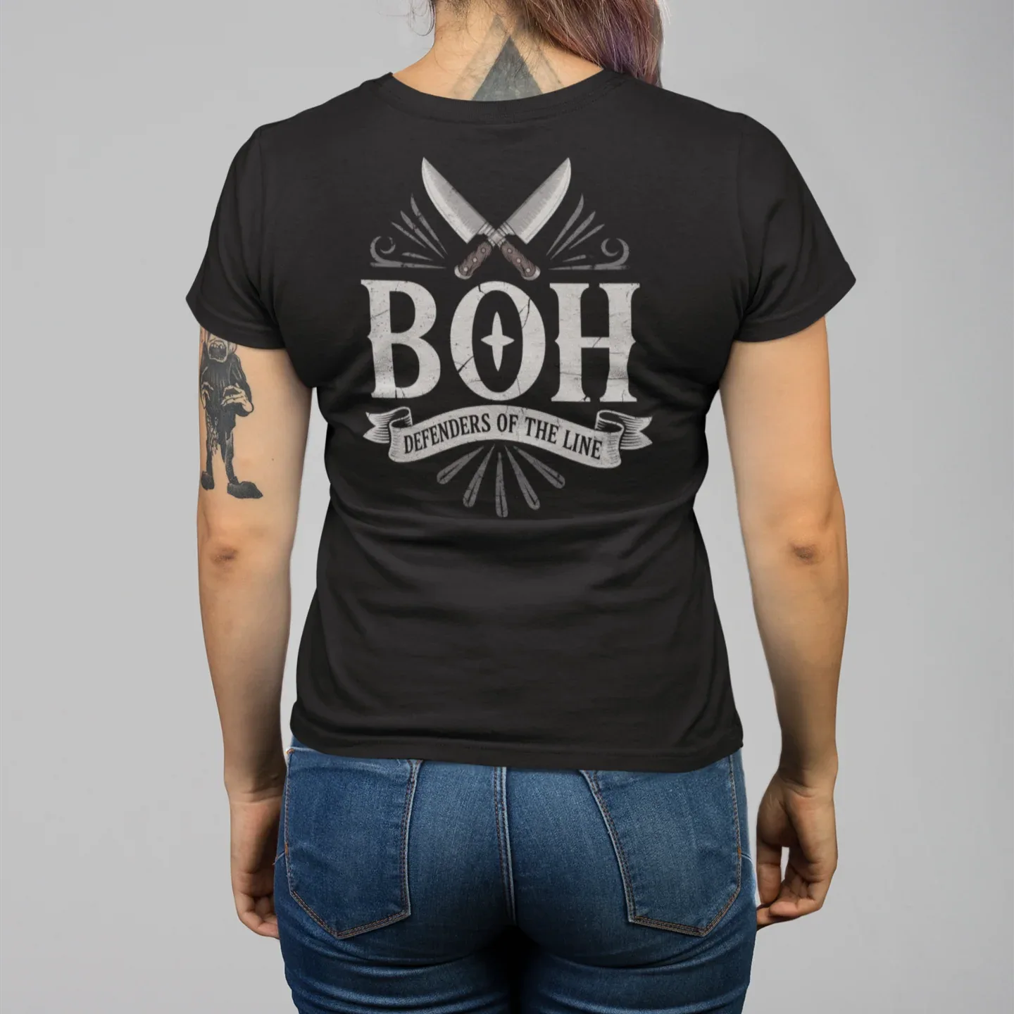 BACK PRINT BOH Unisex Tee - Odd Chef