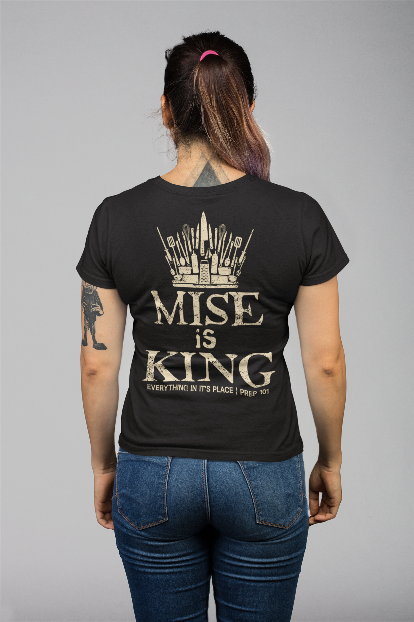 BACK PRINT Mise is King Unisex Tee