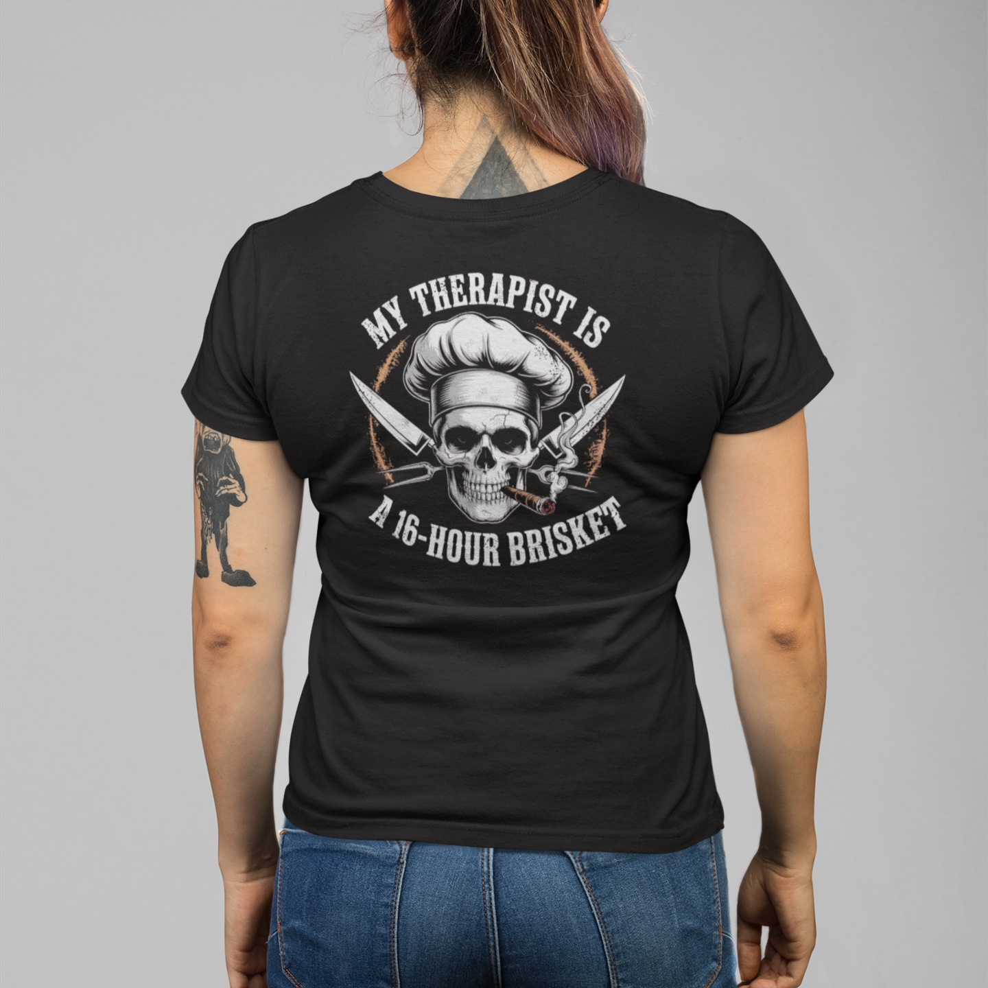 BACK PRINT Brisket Therapy Unisex Tee