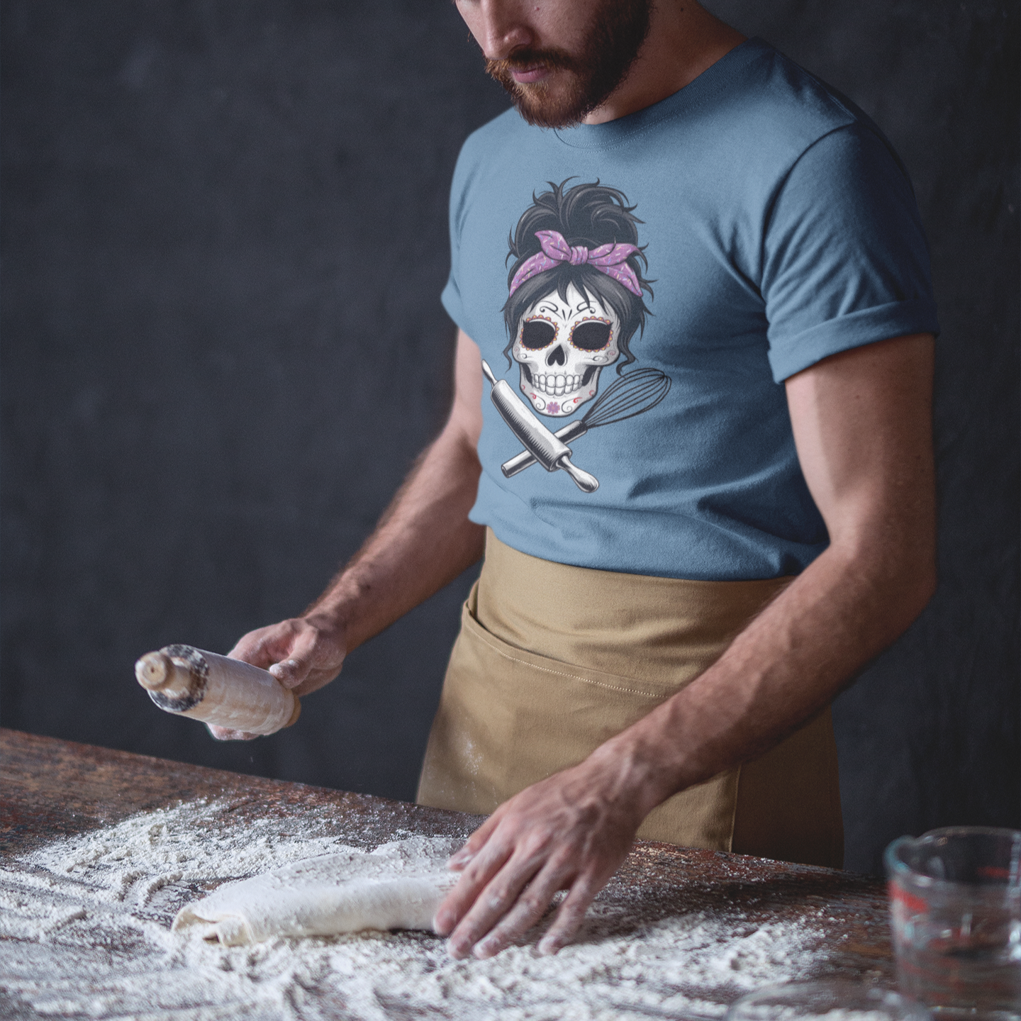 Sugar Skull Baker Tee