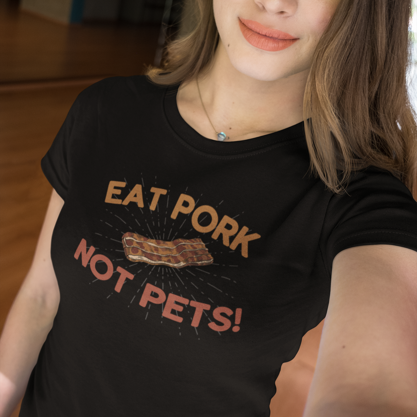 Eat Pork, Not Pets Funny Shirt