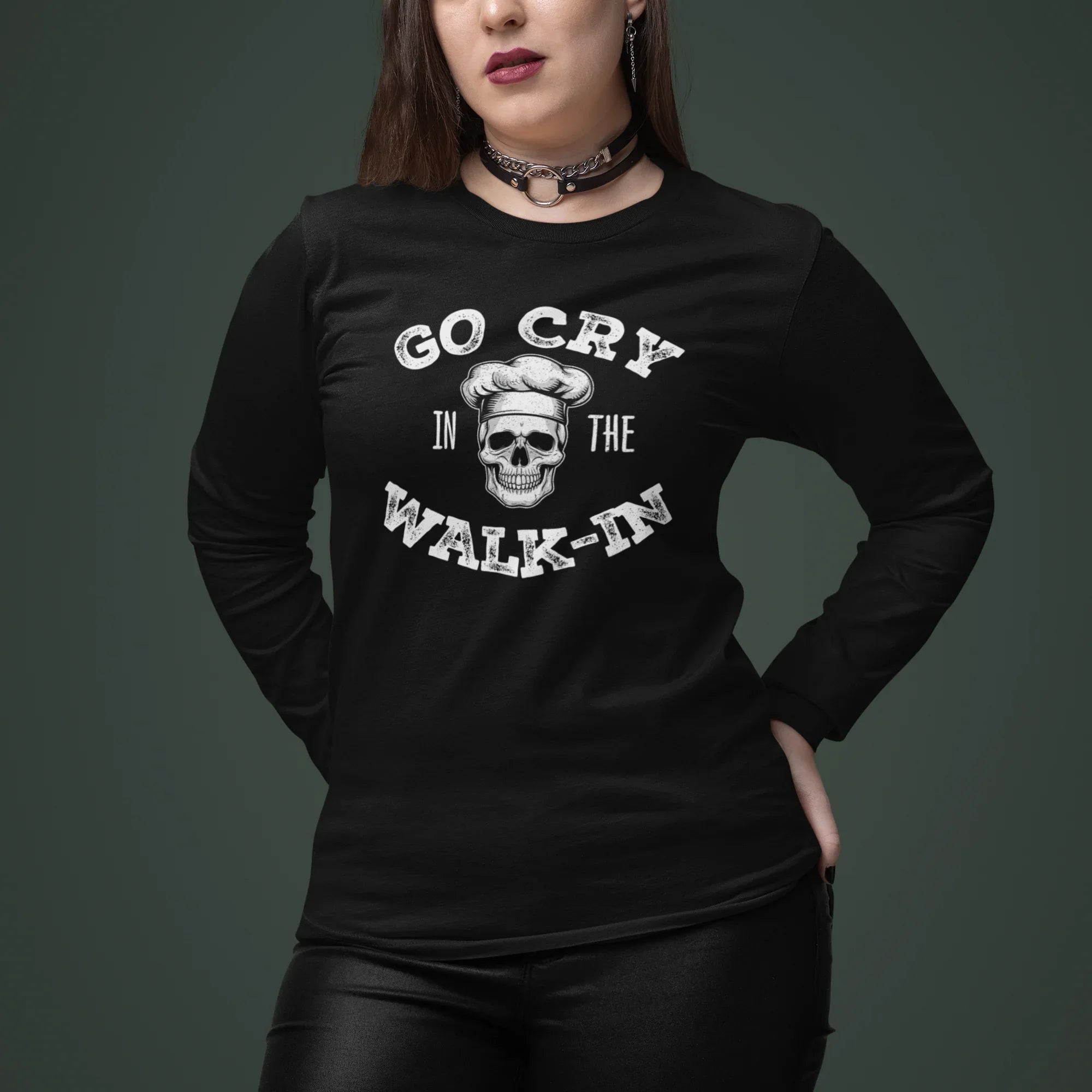 Go Cry in the Walk In Unisex Long Sleeve Tee - Odd Chef
