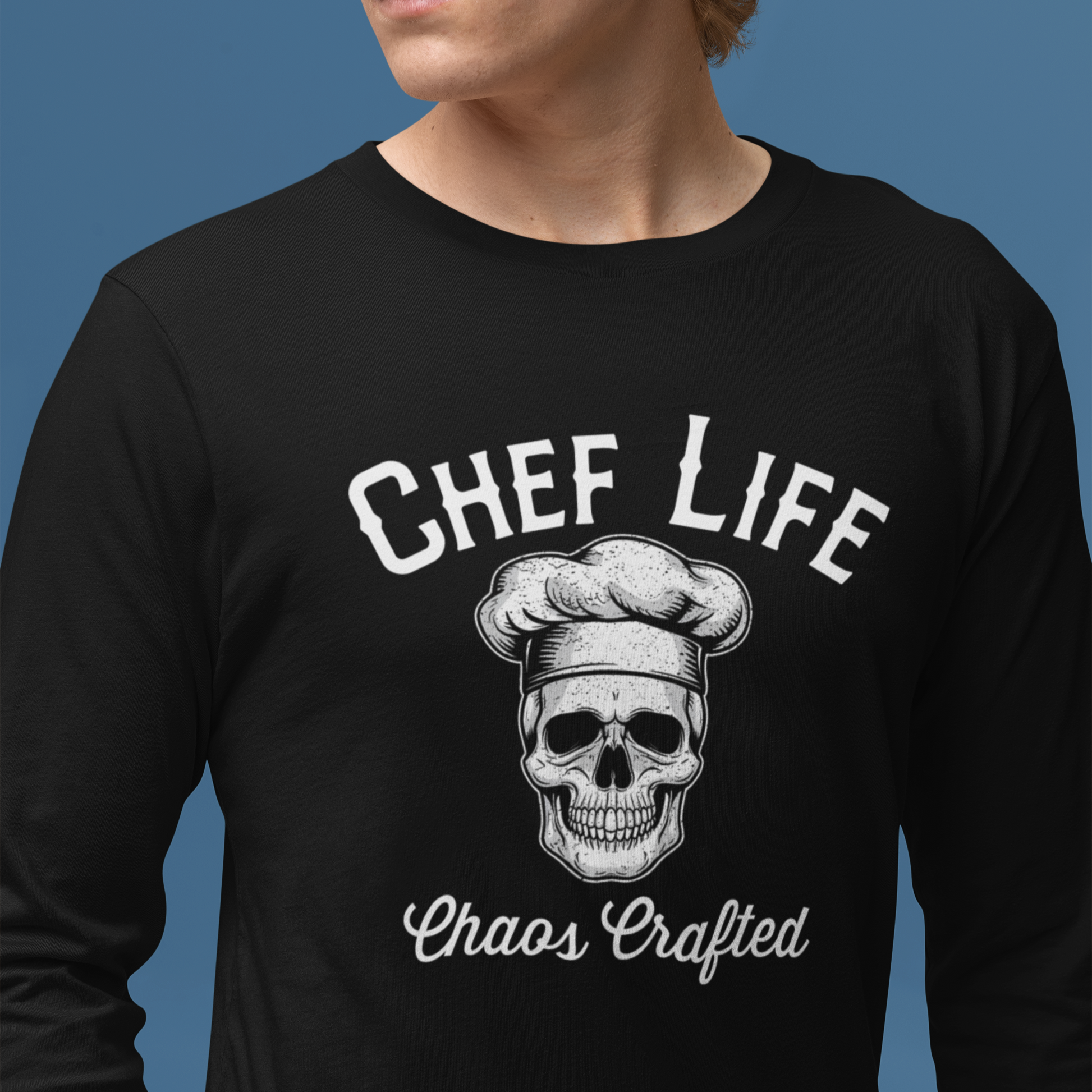 Chef Life Skull Unisex Long Sleeve Tee